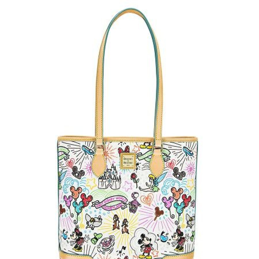 Apparel * | Top 10 Disney Dooney & Bourke Bag Sketch Shopper Tote