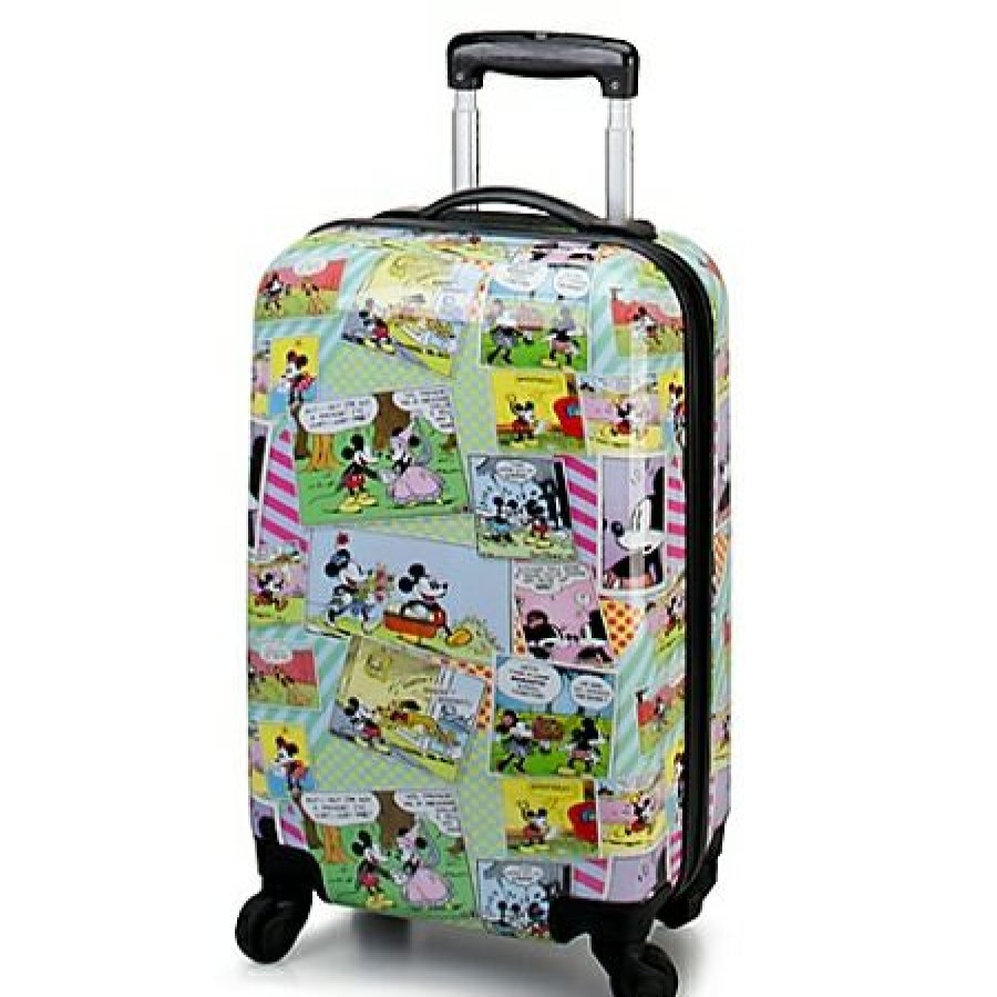 Apparel * | Best Deal Disney Luggage Comic Strip Rolling Mickey Mouse Suitcase — 20"