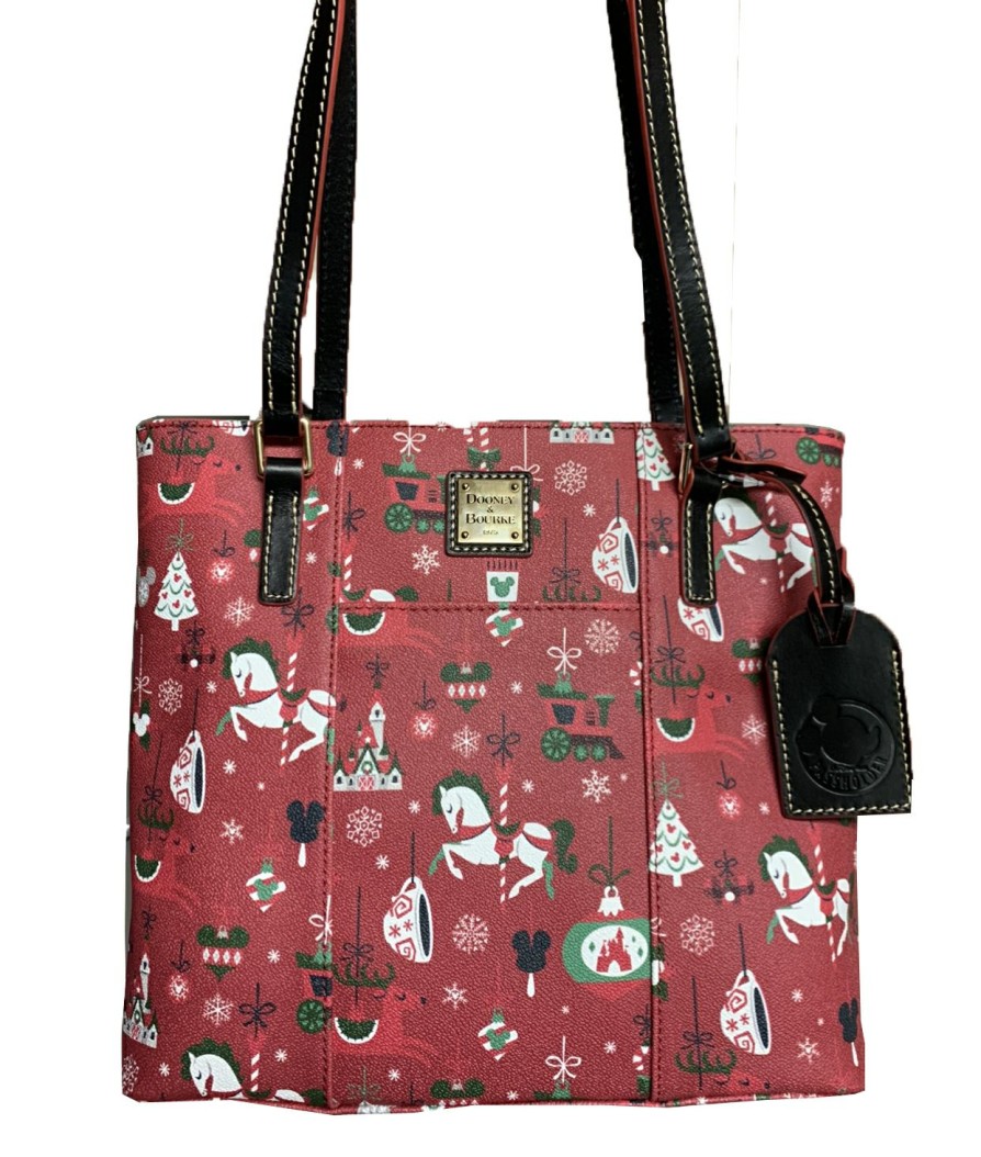 Apparel * | Best Pirce Disney Dooney & Bourke Bag 2019 Holiday Farmhouse Passholder