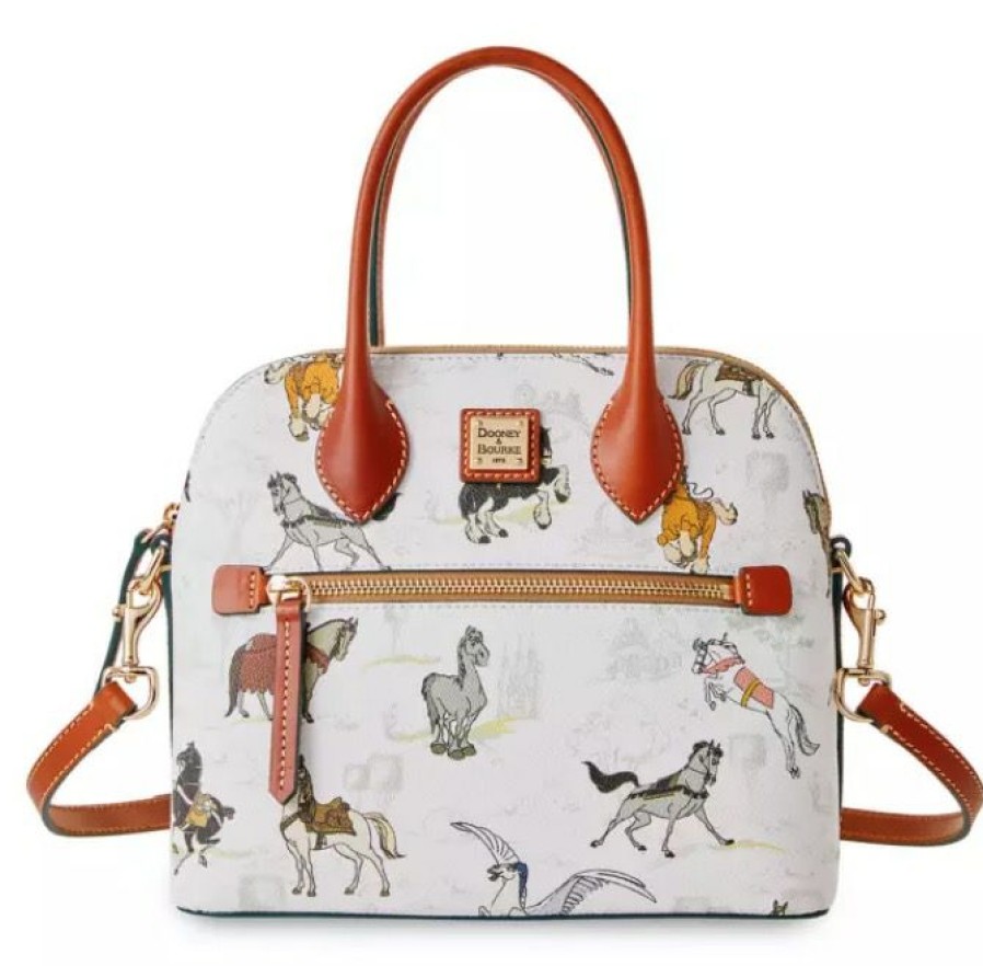 Apparel * | Best Deal Disney Dooney & Bourke Bag The Disney Steeds Satchel