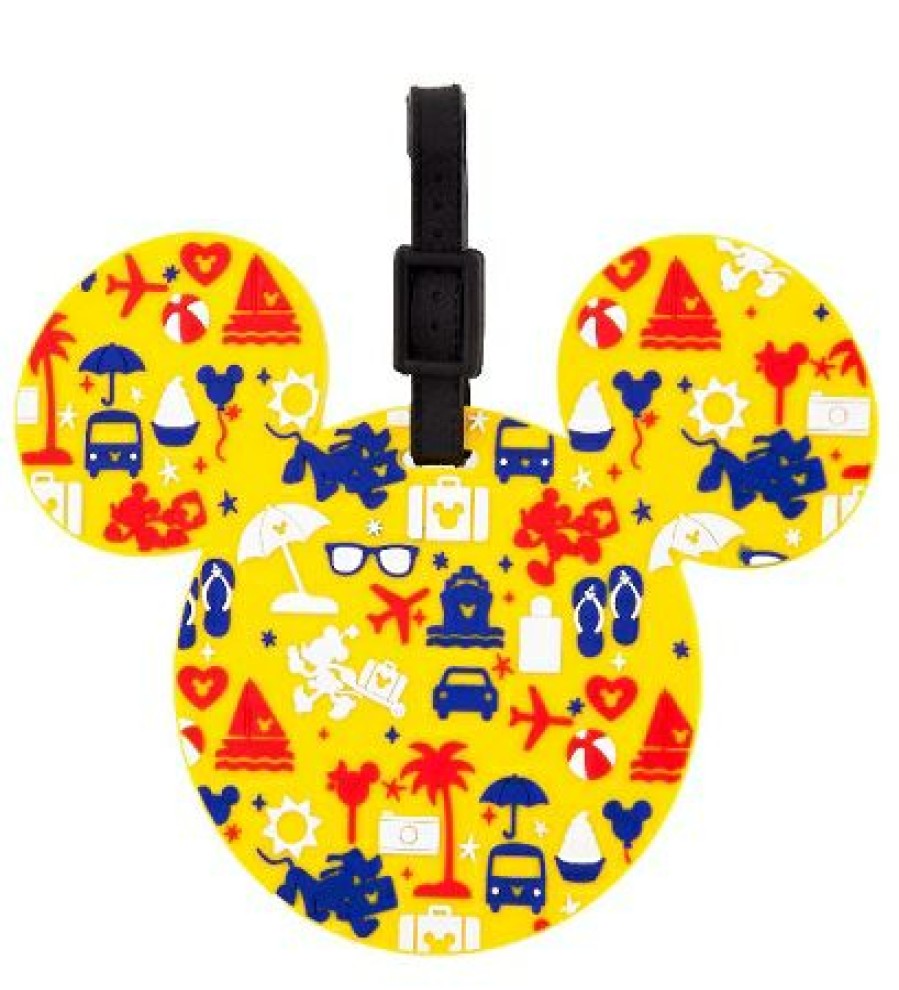 Apparel * | Best Pirce Disney Luggage Bag Tag Tag Character Icons Yellow