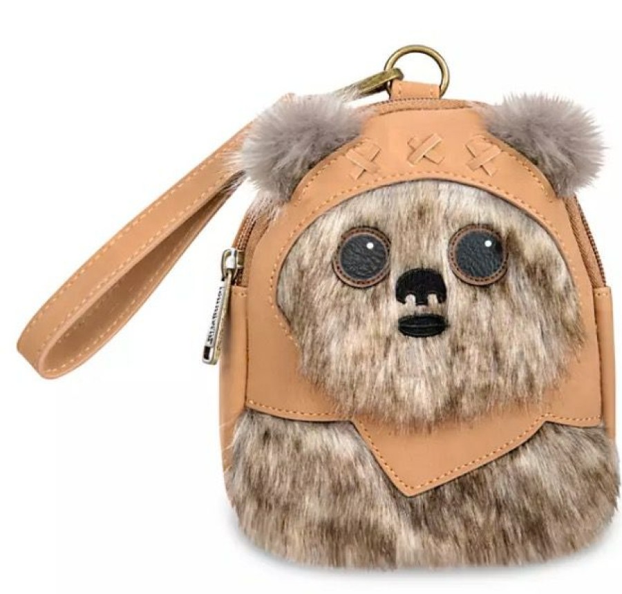 Apparel * | New Disney Loungefly Wristlet Ewok Star Wars