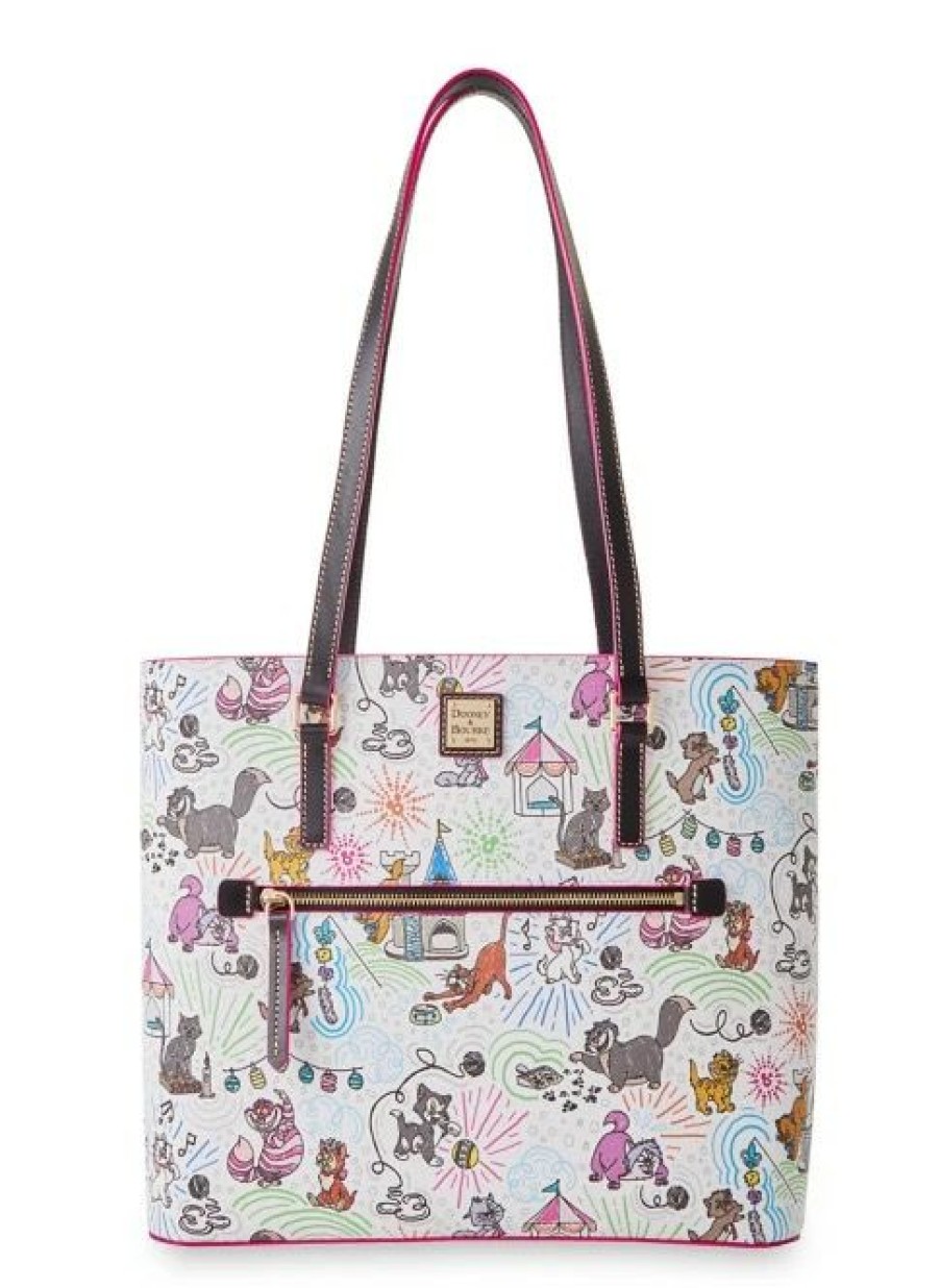 Apparel * | Cheapest Disney Dooney & Bourke Bag Cats Sketch Shopper