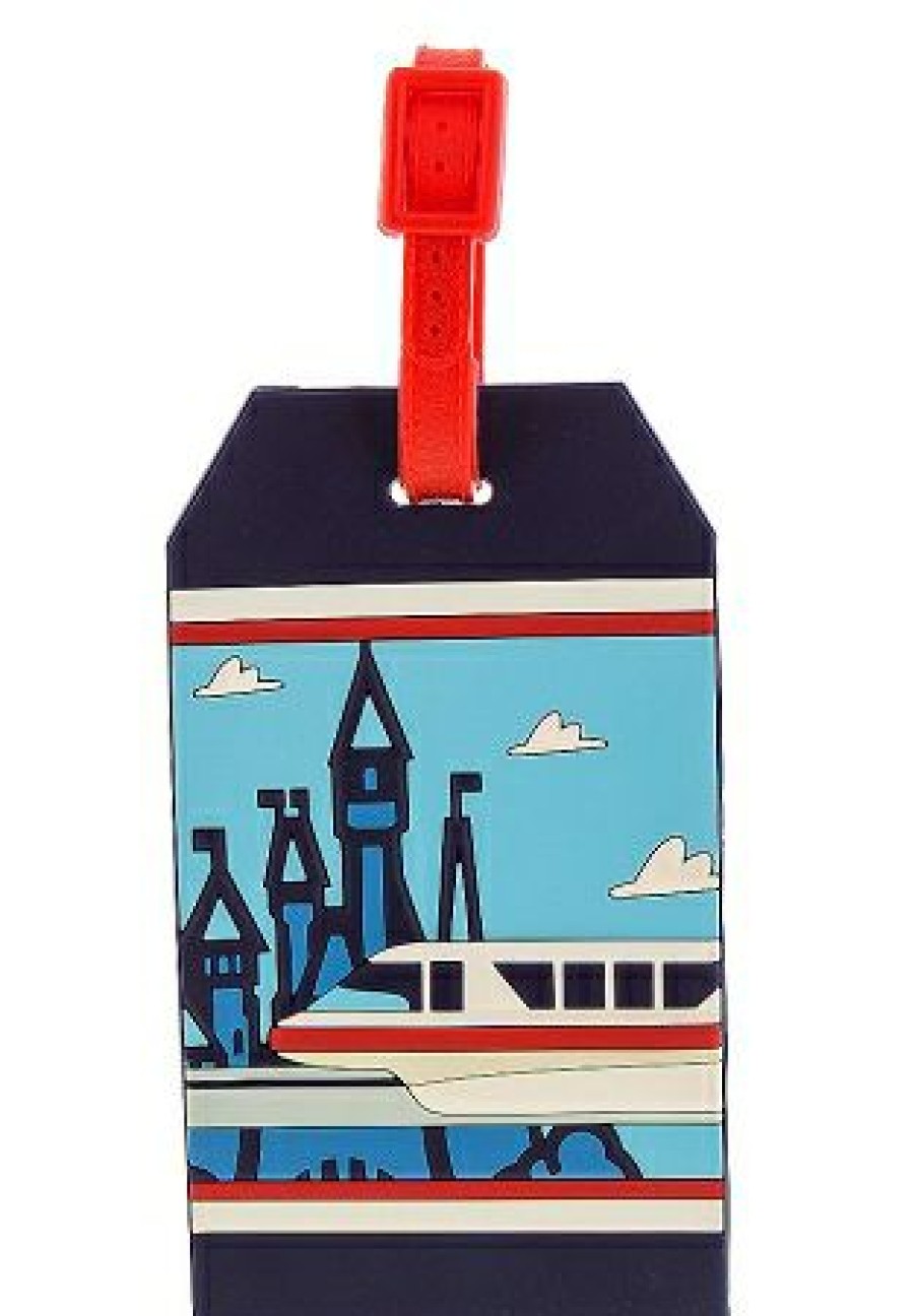 Apparel * | Flash Sale Disney Luggage Bag Tag Tag Monorail Disney Parks