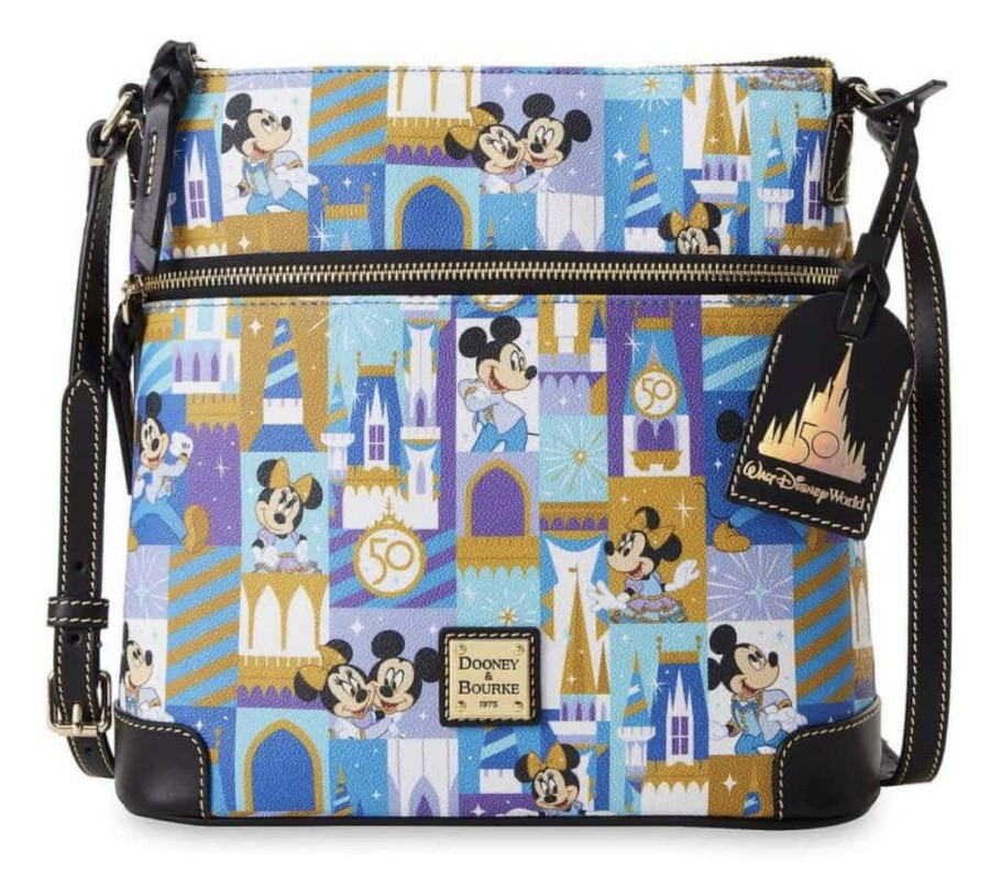 Apparel * | Outlet Disney Dooney & Bourke Bag 50Th Anniversary Crossbody